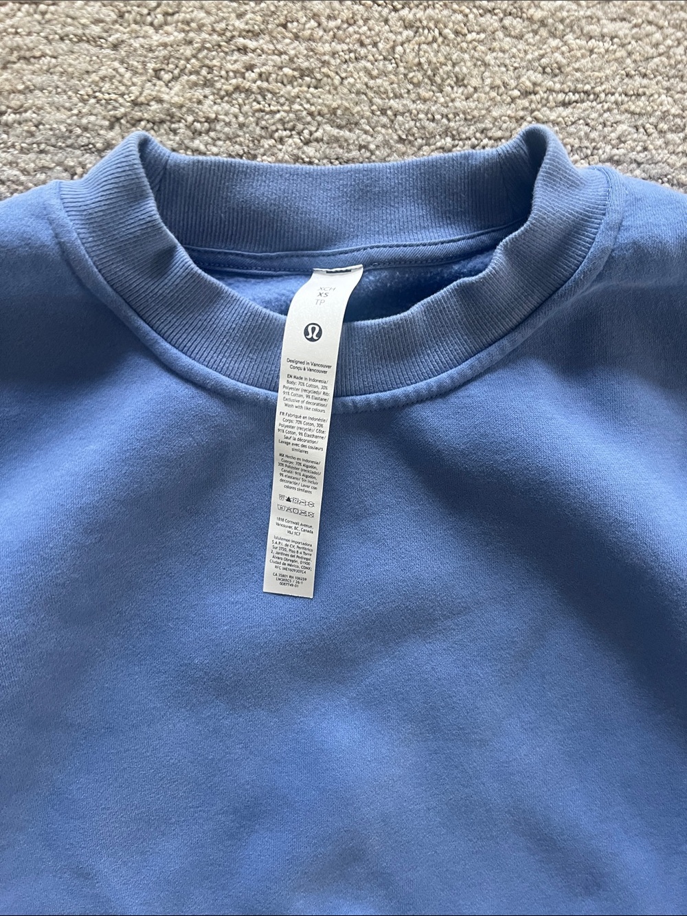 Lululemon steady state superloft Crewneck Sweatshirt Blue - Picture 5 of 5